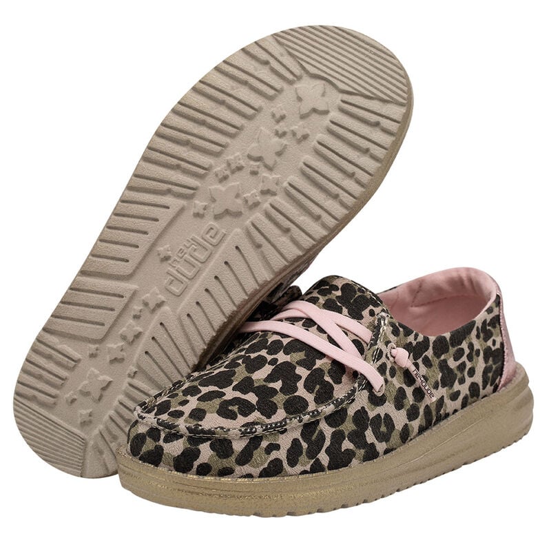 HeyDude Girls' Wendy Leopard Shoes image number 3