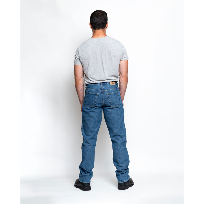 Full Blue Men's 5 Pocket Classic Relaxed Fit Jeans image number 2