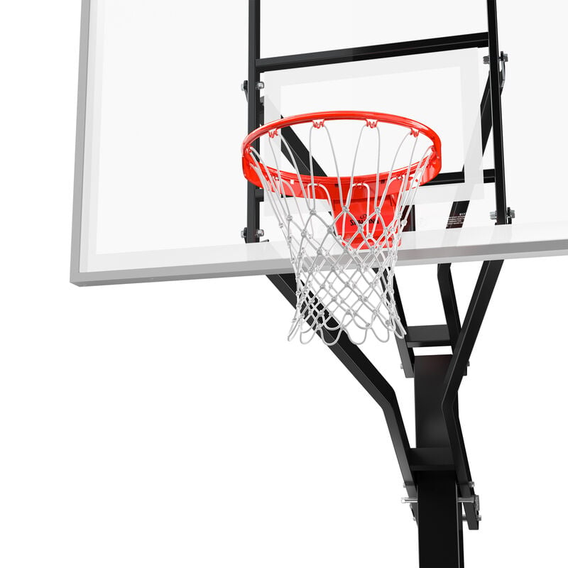 Spalding "888" Series 72" Glass In-Ground Basketball Hoop image number 5