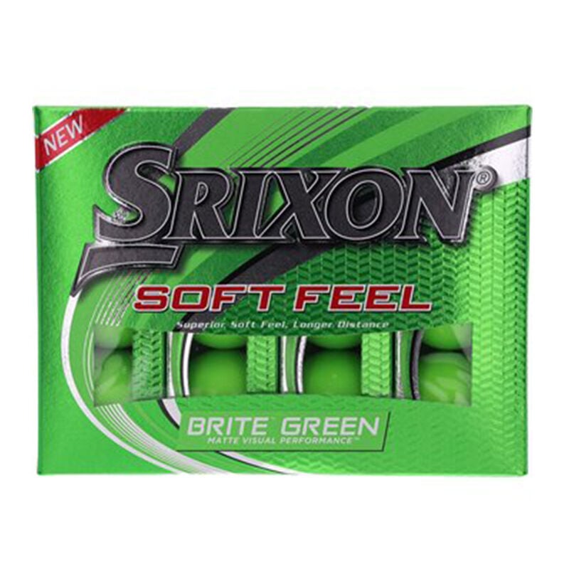 Srixon Soft Feel BRITE Green Dozen Golf Balls image number 0