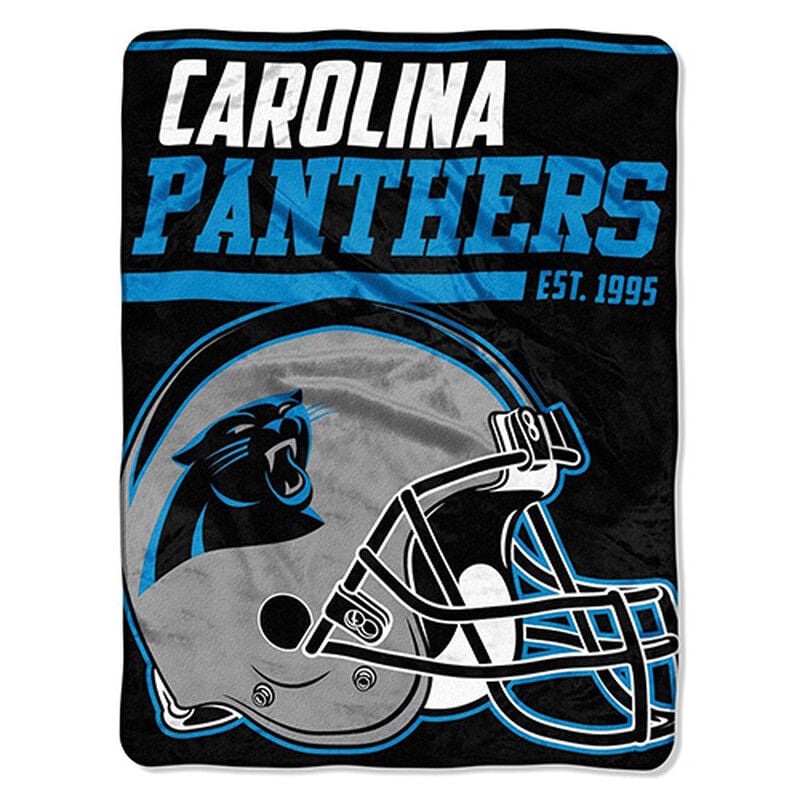 Northwest Co Carolina Panthers Micro Raschel Throw Blanket image number 0