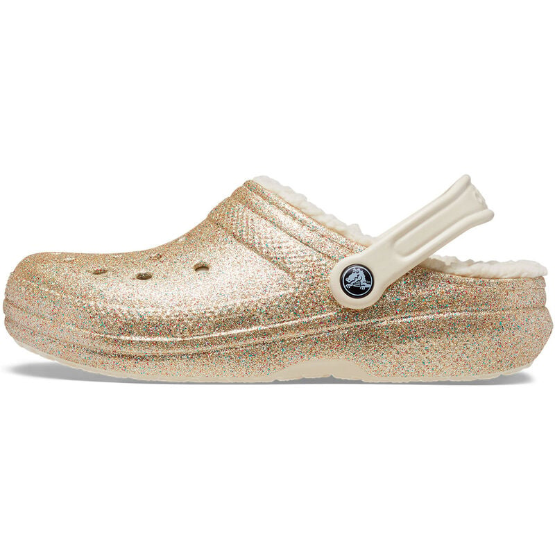 Crocs Women's Classic Lined Multi Gold Clogs image number 2