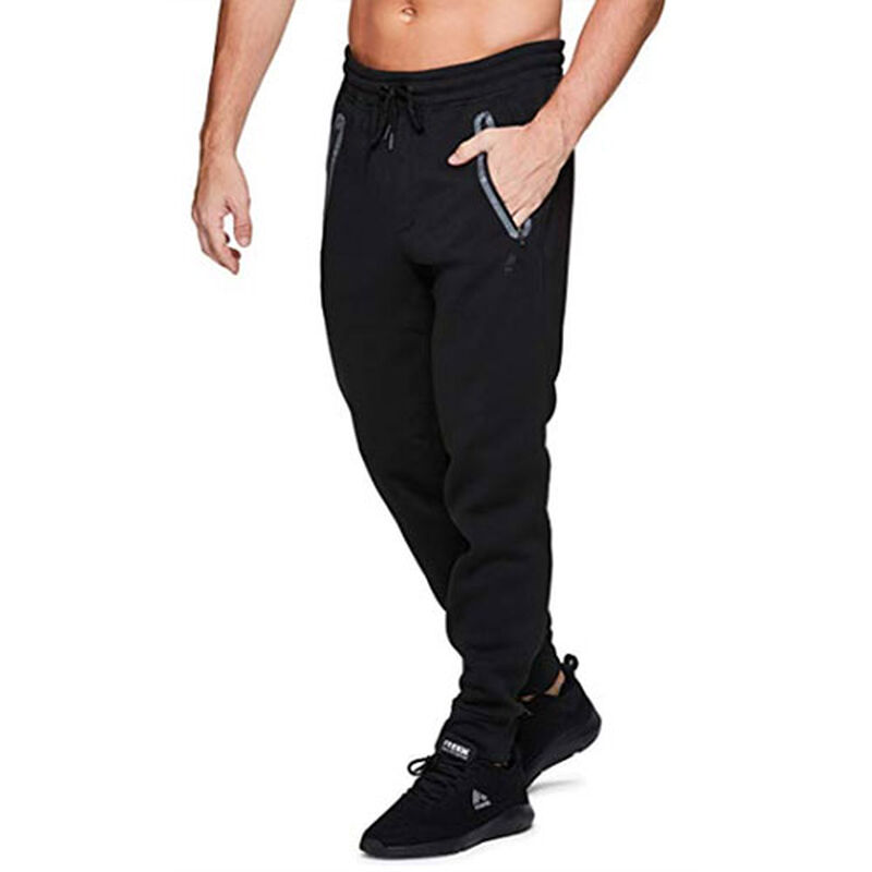 Rbx Men's CVC Fleece Jogger Pants with Zippered Pocket image number 0