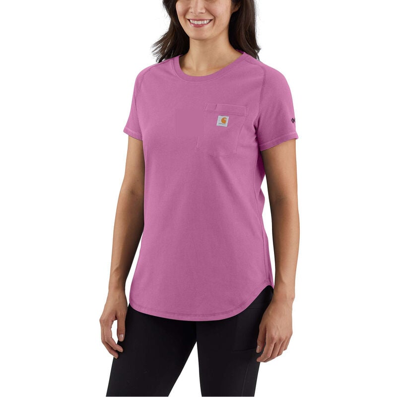 Carhartt Women's Force Relaxed Fit Midweight Pocket T-Shirt image number 0