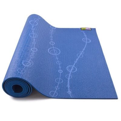 Go Fit Pattern Yoga Mat W/ Yoga Pose Wall Chart