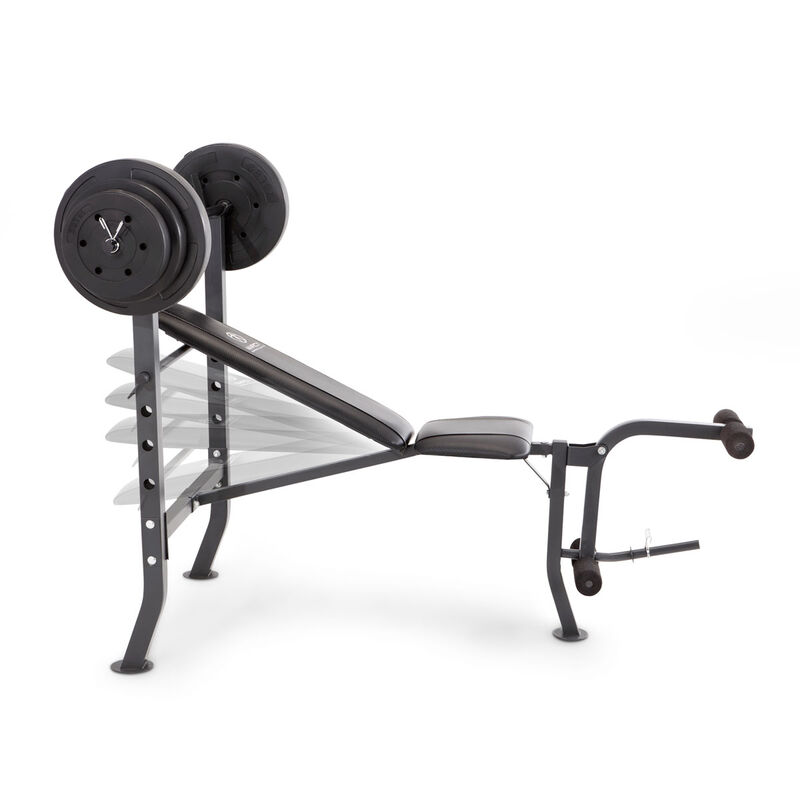 Marcy MD-2082W Mid Width Bench + 100 Weight Set image number 7