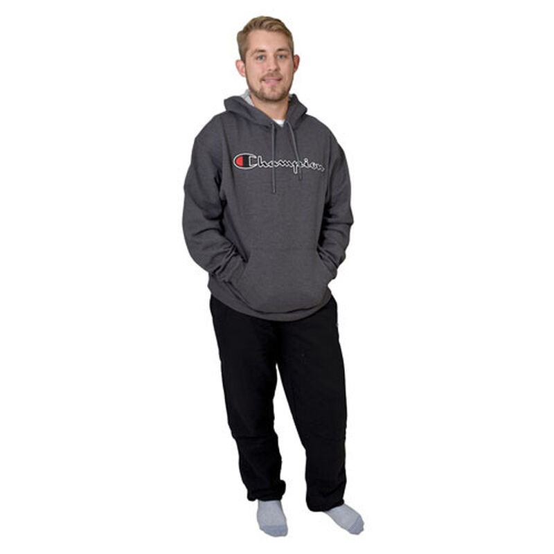 Champion Men's Powerblend Relaxed Bottom Fleece Pants image number 0