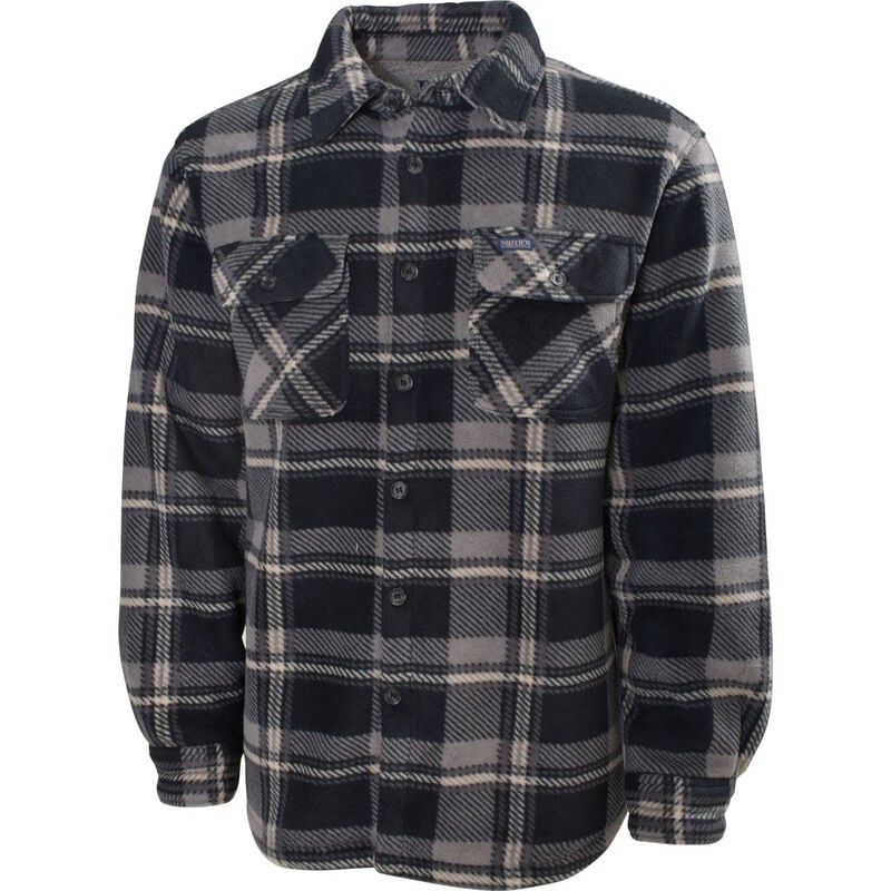 Smiths Workwear Men's Sherpa Lined Fleece Shirt Jacket image number 0