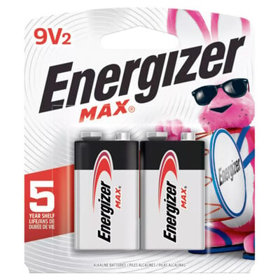 Energizer Max 9V Batteries 2-Pack