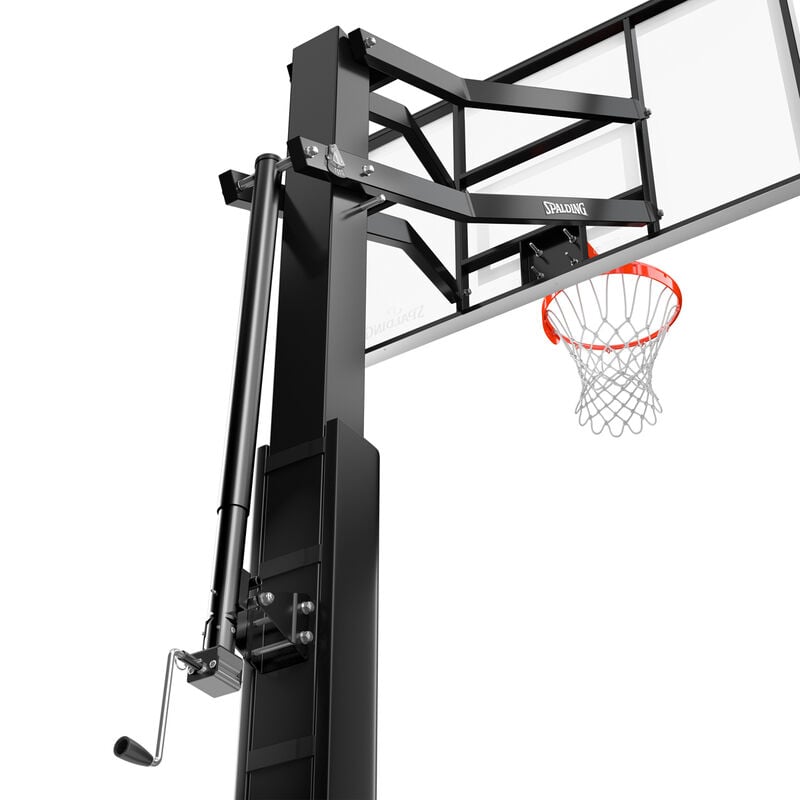 Spalding "888" Series 72" Glass In-Ground Basketball Hoop image number 3