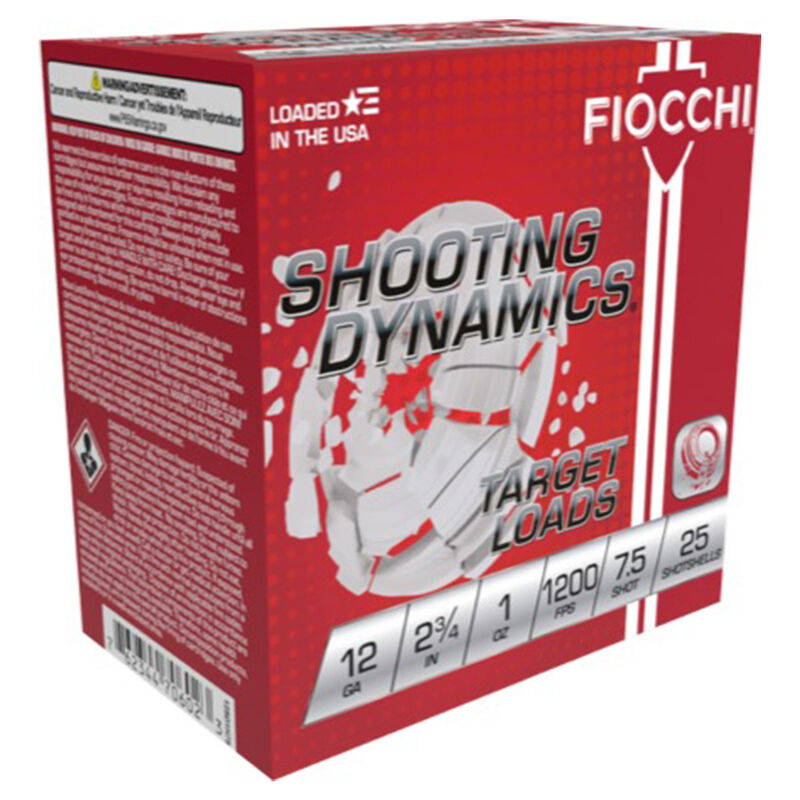 Fiocchi 12 Gauge 2.75" #7.5 Target Shotshell Ammunition image number 0