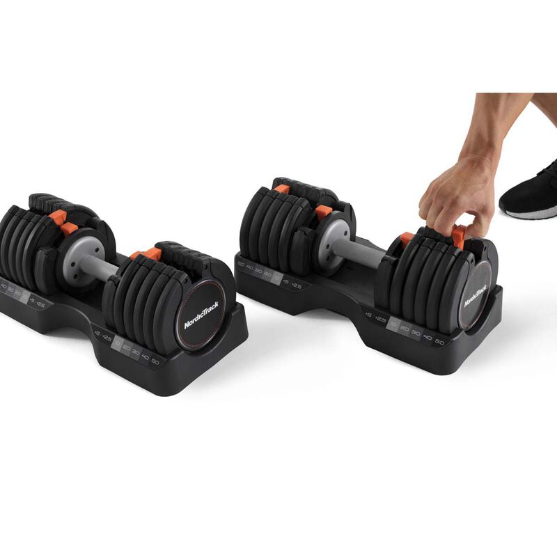 NordicTrack 55 Lb. Select-A-Weight Dumbbell Set image number 3