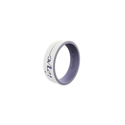 Qalo Women's Strata Love Silicone Ring