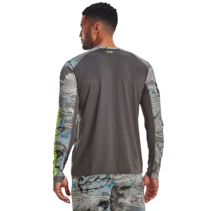 Under Armour Men's Iso-Chill Camo Crew Long Sleeve Tee image number 2