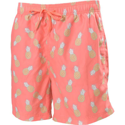 Canyon Creek Men's Coral Pineapple Volley Shorts
