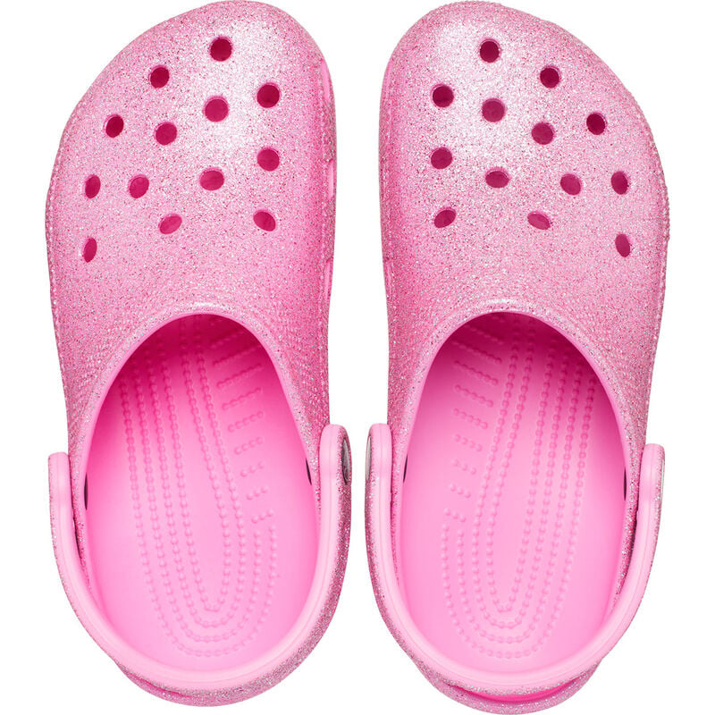 Crocs Women's Classic Glitter Clogs image number 3