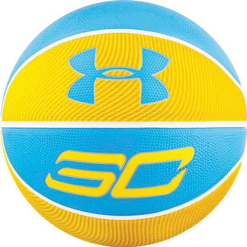 Curry Basketball, Blue/Yellow, large image number 0