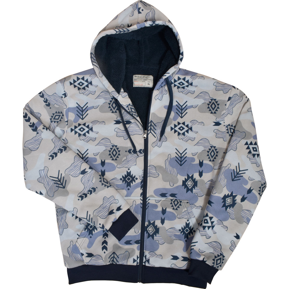 Big Ball Sports Men s Sherpa Lined Hoodie