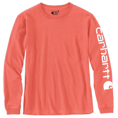 Carhartt Loose Fit Heavyweight Long-Sleeve Logo Sleeve Graphic T-Shirt