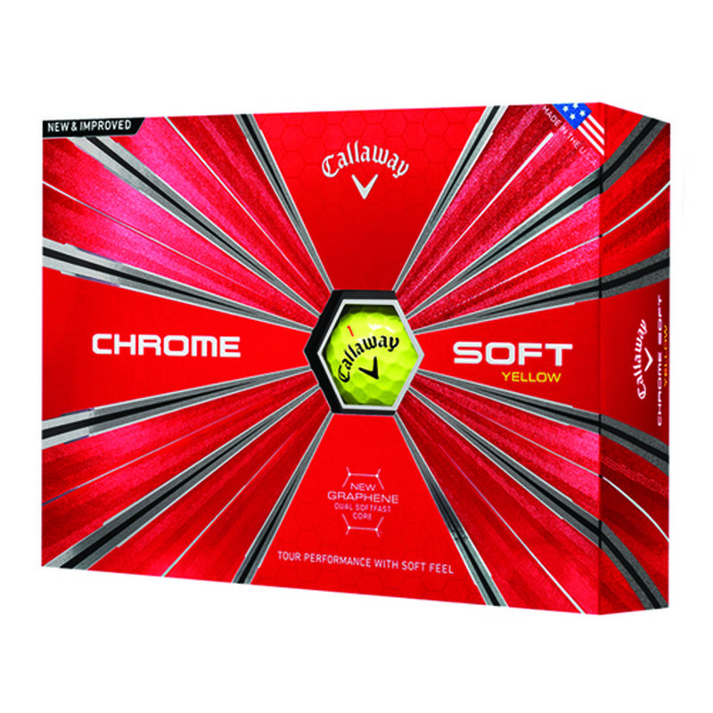 Chrome Soft Yellow Golf Balls, , large image number 0