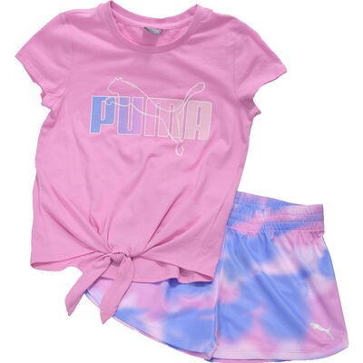 Puma Girls' 2 Pack Fleece Shorts