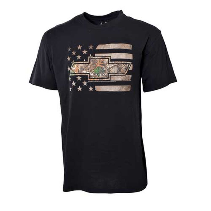 Chevy Men's Short Sleeve Realtree Chevy Fill Flag Tee image number 0