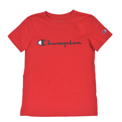Champion Boys' Script Logo Tee