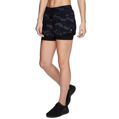 Rbx Women's Printed Run Shorts With Inner Compression