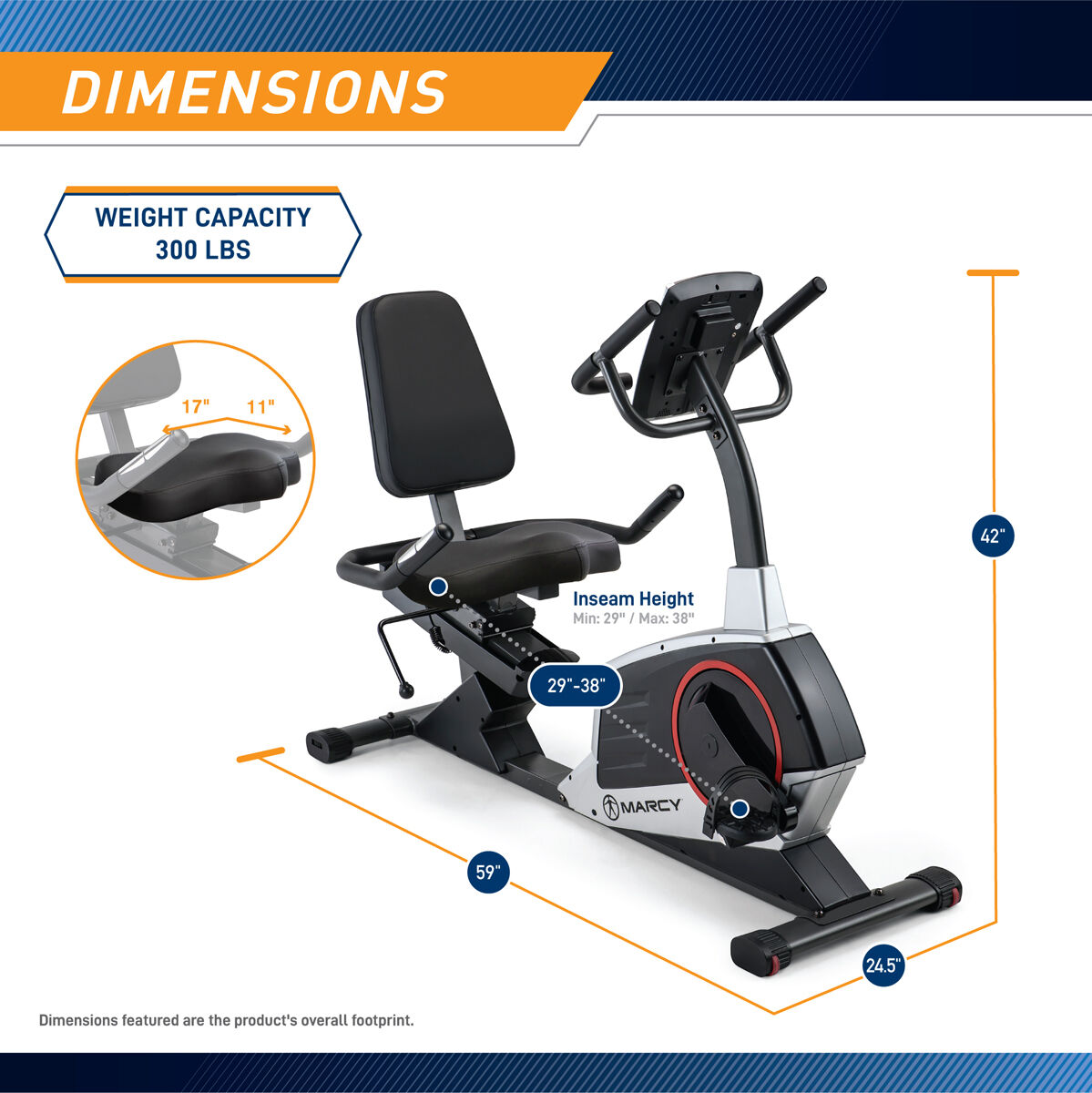 Marcy ME 706 REGENERATING MAGNETIC RECUMBANT BIKE