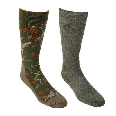 Realtree Men's Merino Wool Blend Boot Socks 2-Pairs