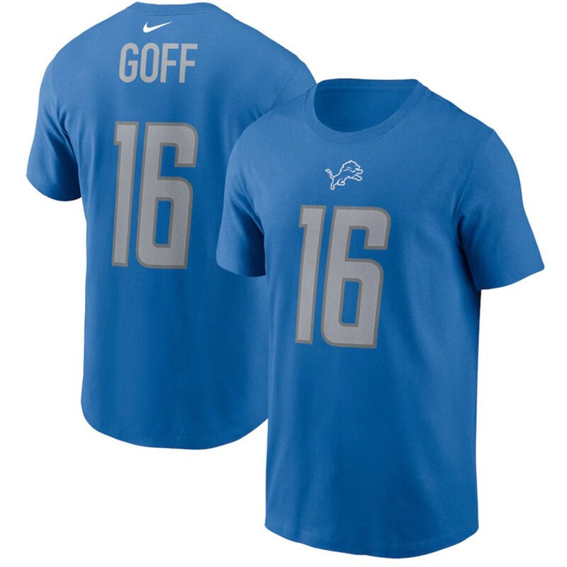 Fanatics Jared Goff Name & Number T-Shirt image number 0