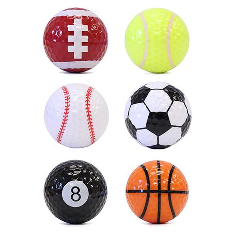 Jp Lann 6 Sport Themed Golf Balls image number 0