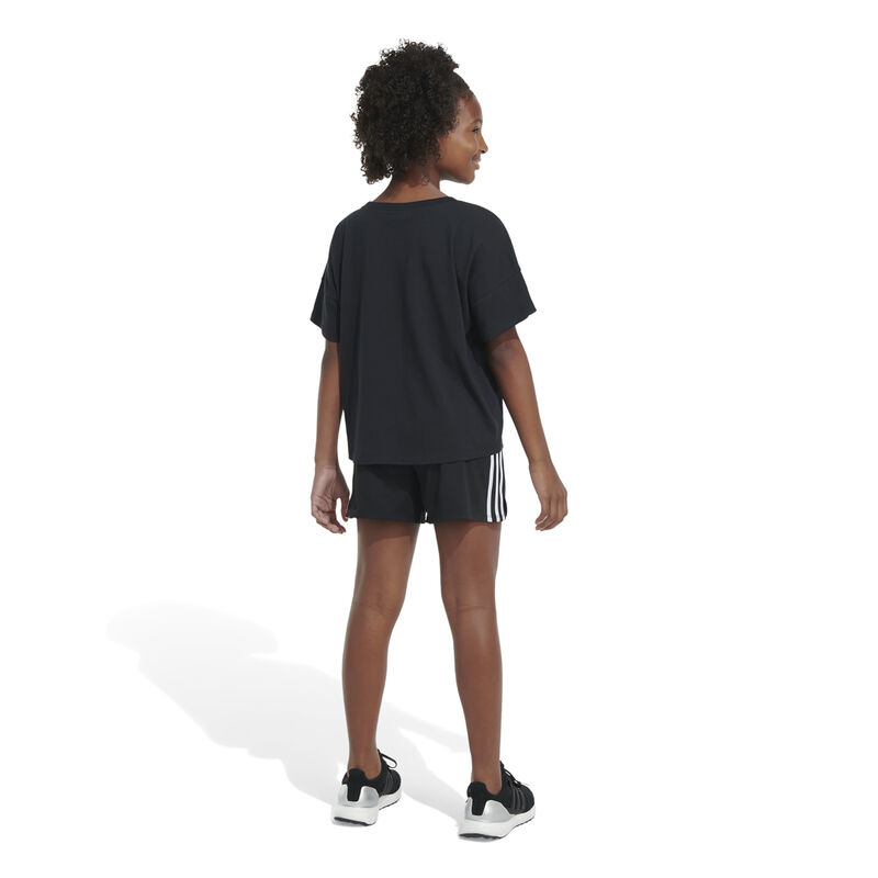 adidas Girls' Shorts Sleeve Loose Box Tee image number 7