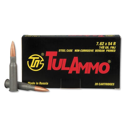 Tulammo 7.62x54R Ammunition 20 Rounds FMJ