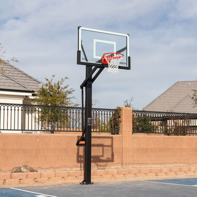 Mammoth 54" 90965 Glass In-Ground Basketball System image number 1
