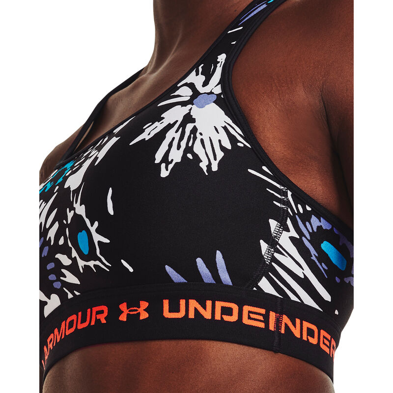 Under Armour Women's Crossback Mid-Impact Print Sports Bra image number 3