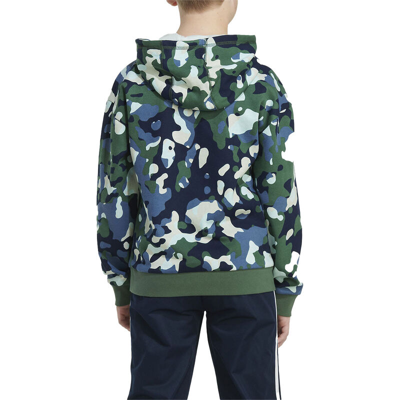 adidas Boys' Core Camo Hooded Pullover image number 1