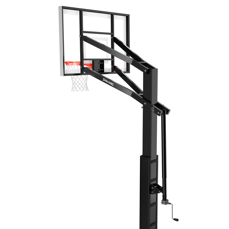 Spalding "888" Series 60" Glass In-Ground Basketball Hoop image number 3