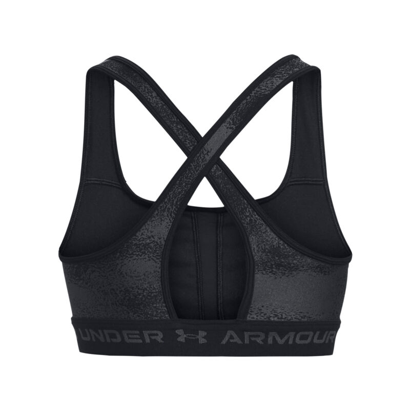 Under Armour Women's Crossback Mid-Impact Print Sports Bra image number 3