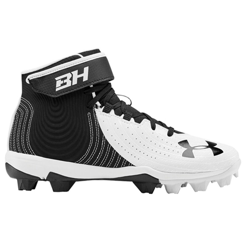Youth Harper 4 Mid Rubber Molded Baseball Cleats, , large image number 1