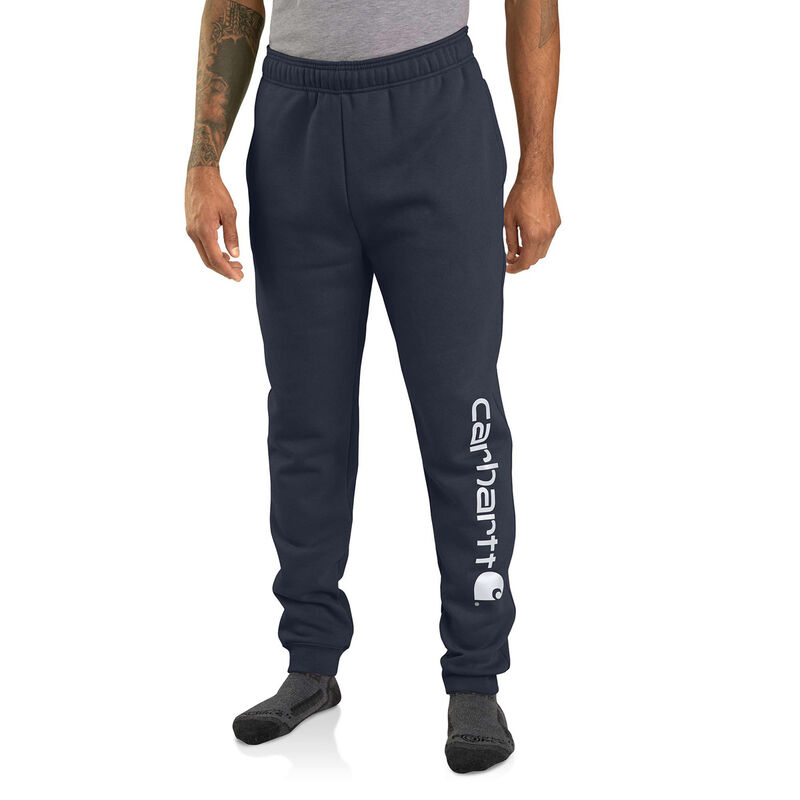 Carhartt Men's Relaxed Fit Midweight Tapered Logo Graphic Sweatpants image number 0