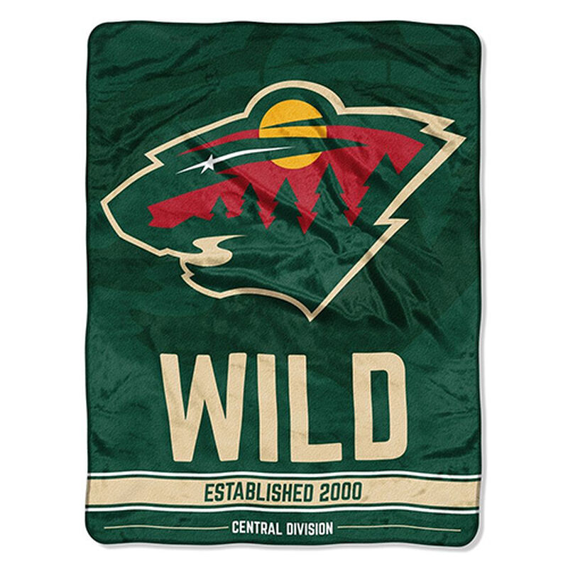 Minnesota Wild Micro Raschel Throw Blanket, , large image number 0