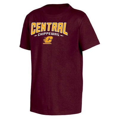 Knights Apparel Youth Central Michigan Classic Arch Short Sleeve T-Shirt