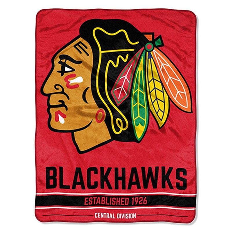 Northwest Co Chicago Blackhawks Micro Raschel Throw Blanket image number 0
