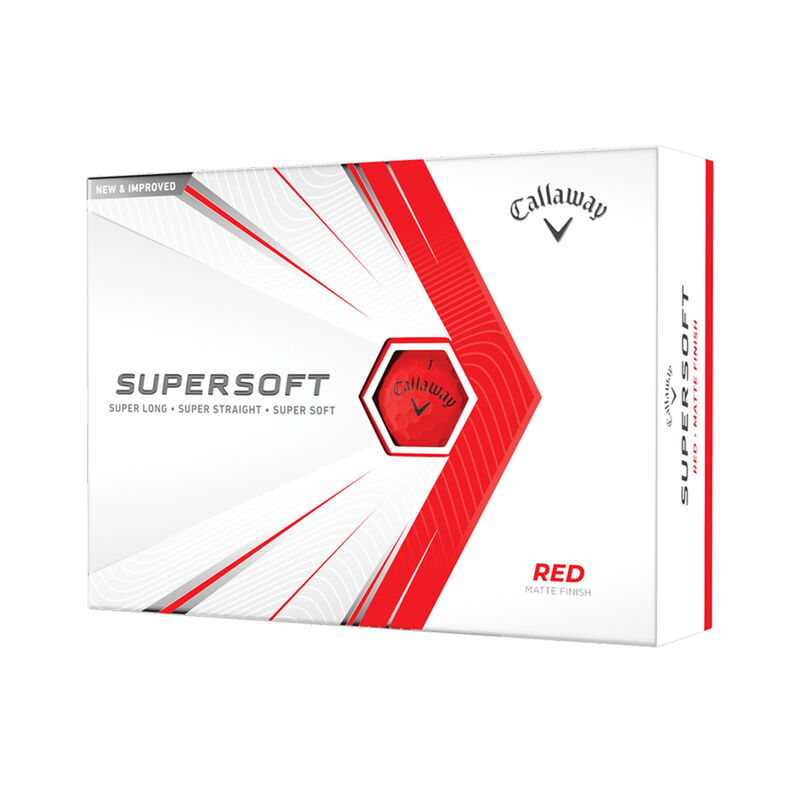 Callaway Golf Supersoft Red Golf Balls 12 Pack image number 0