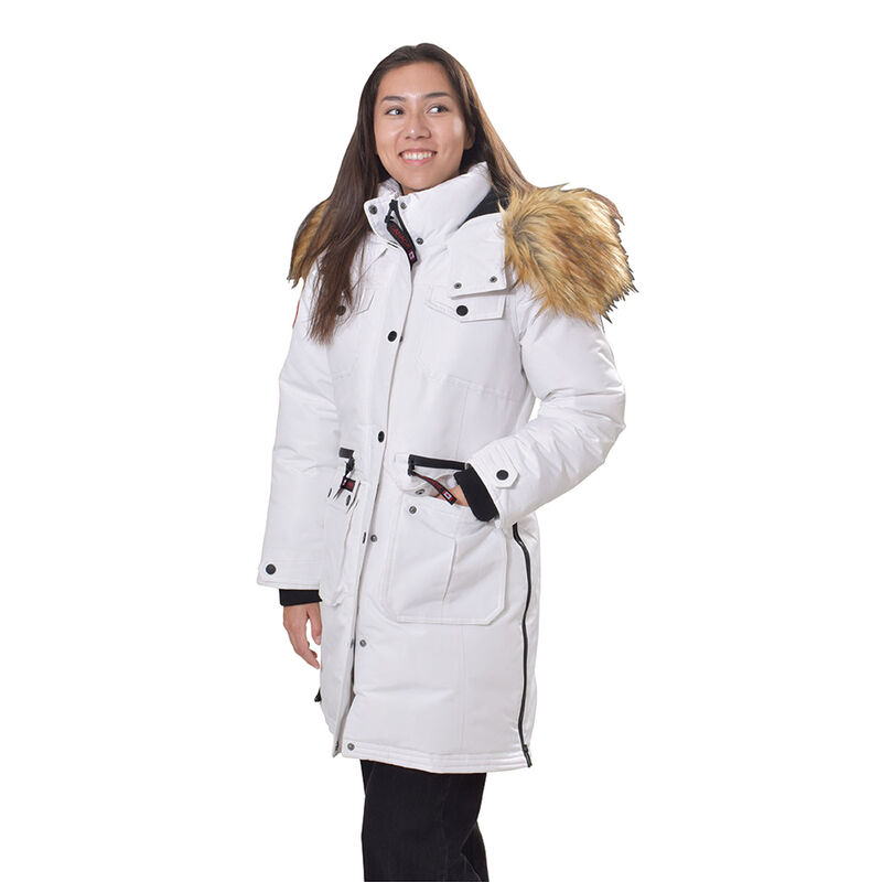 Canada Weather Gear Women's Long Parka With Fur Trim Hood image number 0