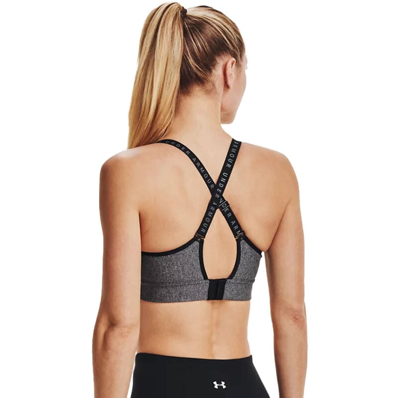 Under Armour Women's Infinity Mid-Impact Heather Cover Sports Bra image number 1