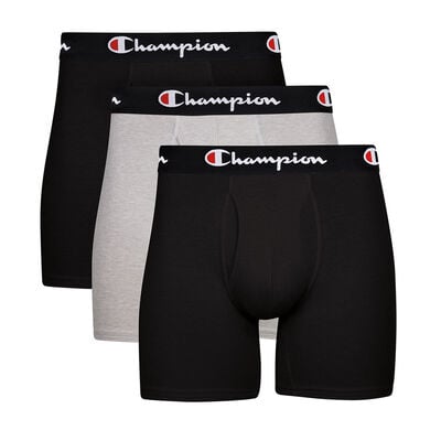 Champion Men's 3Pack Solid Boxer Briefs