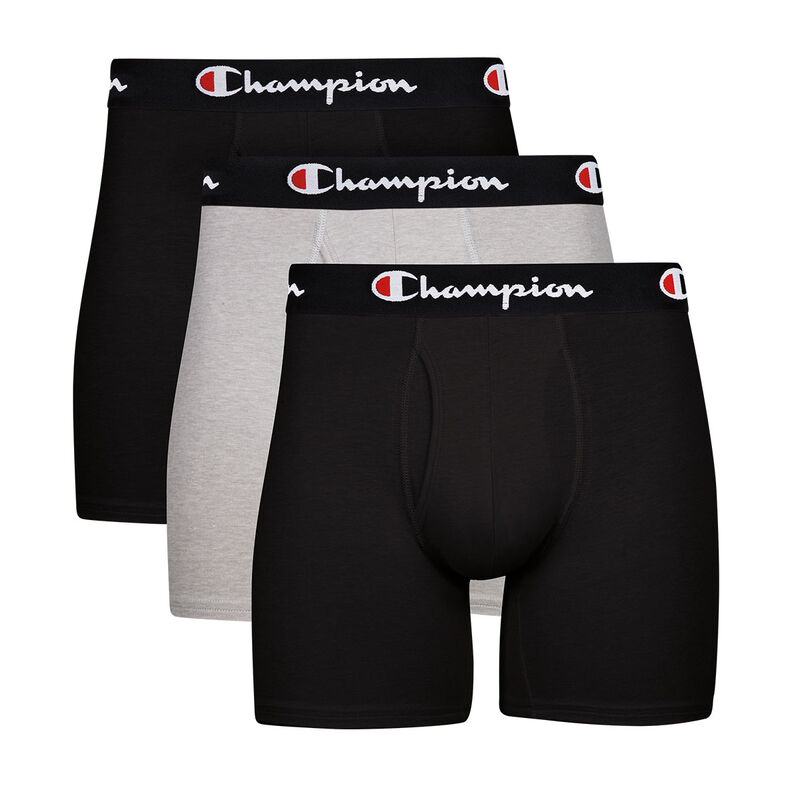 Champion Men's 3Pack Solid Boxer Briefs image number 0