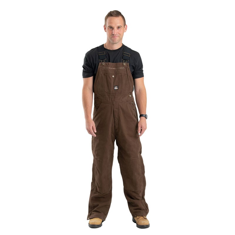 Berne Men's Heartland Insulated Washed Duck Bib Overall image number 0